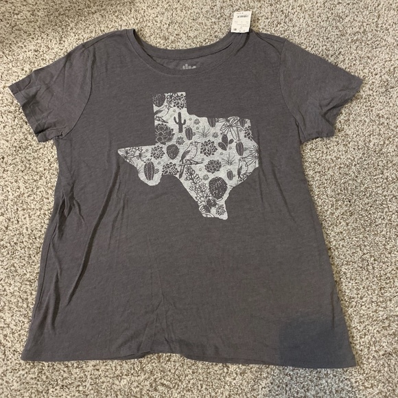 Texas Graphic Tee Cactus Bluebonnet Women's XL - NWT - Picture 2 of 3